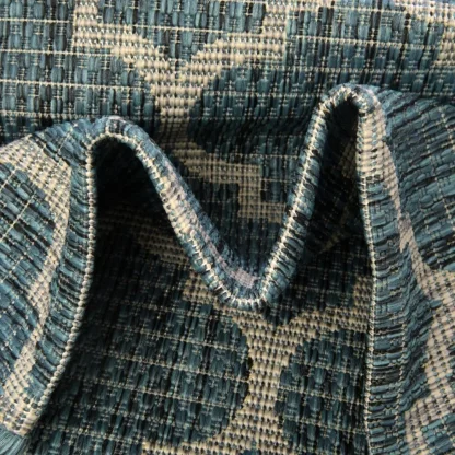Blue Rectangular Outdoor Rug - Image 4