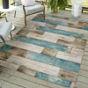 Creative Wood Print Outdoor Rugs