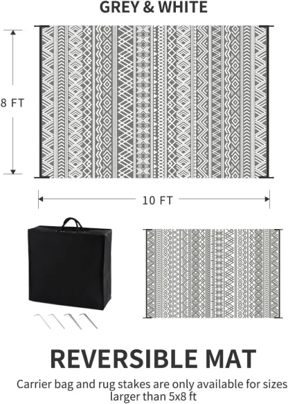 Durable Reversible Outdoor Rug - Image 6