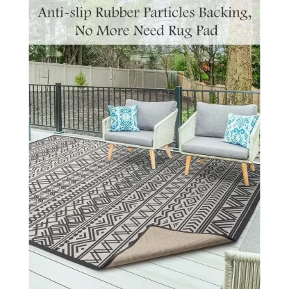 Flatweave Patio Outdoor Rug - Image 3