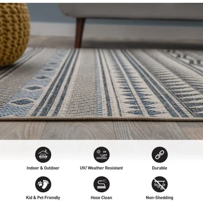Non-shedding Durable Outdoor Rug - Image 3