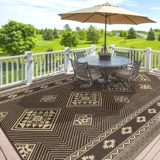 Neutral Reversible Outdoor Rug