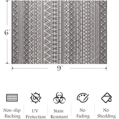 Flatweave Patio Outdoor Rug - Image 2