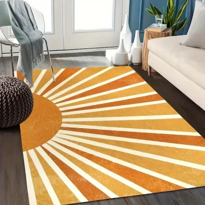 Abstract Sun Print Outdoor Rug - Image 3