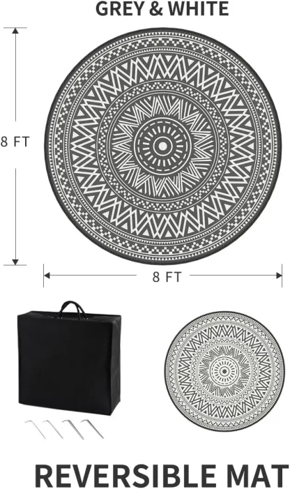 Durable Reversible Outdoor Rug - Image 7