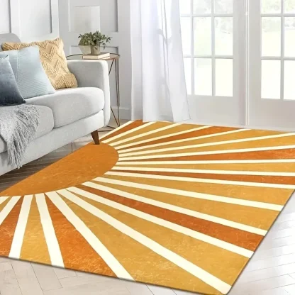 Abstract Sun Print Outdoor Rug - Image 2