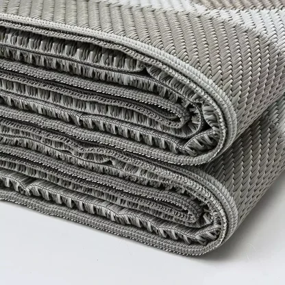 Portable Neutral Outdoor Rug - Image 4