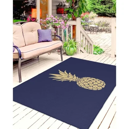 Pineapple Print Outdoor Rug