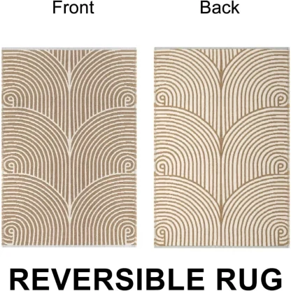 Reversible Minimalist Outdoor Rug - Image 3