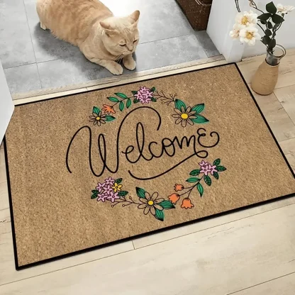 Welcome Print Outdoor Rugs - Image 5