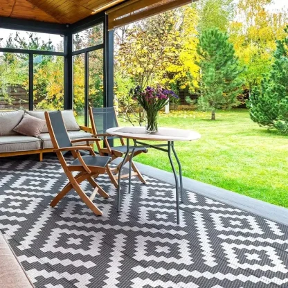 Patterned Washable Outdoor Rugs - Image 7