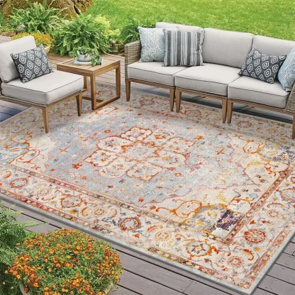 Stylish Retro Deck Outdoor Rugs - Image 2