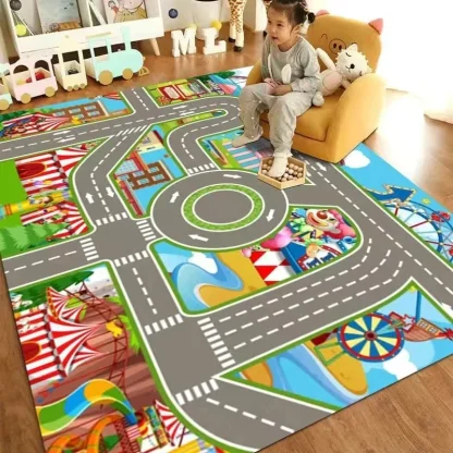 Creative Wood Print Outdoor Rugs - Image 5